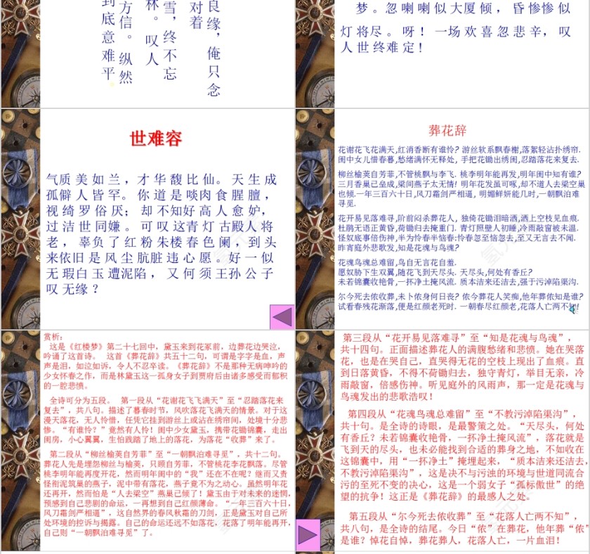 四大名著之《红楼梦》名著导读语文课件PPT模板第8张