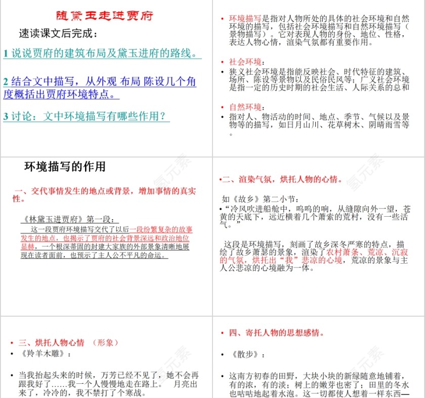 四大名著之《红楼梦》古典名著红楼梦主题PPT模板第9张