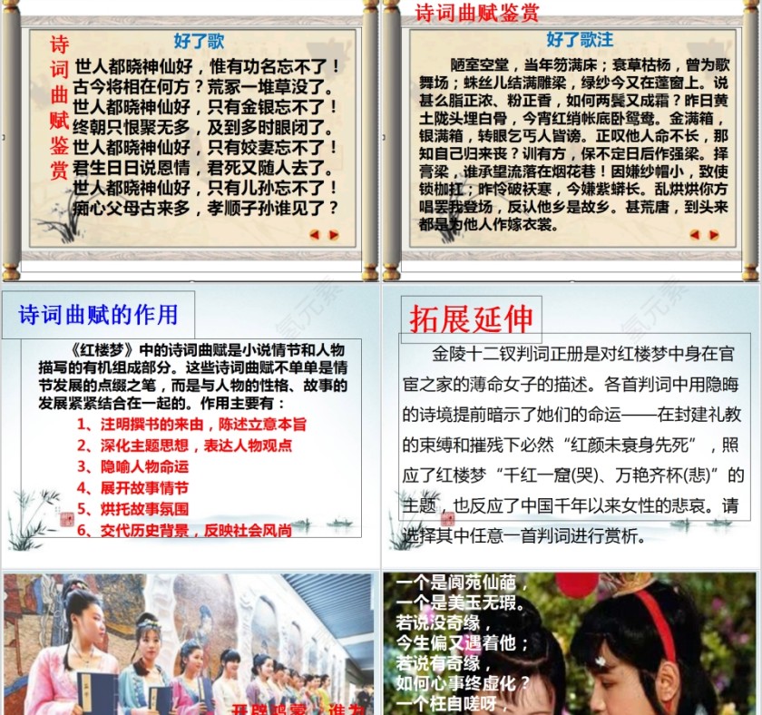 四大名著之一《红楼梦》名著导读PPT第7张