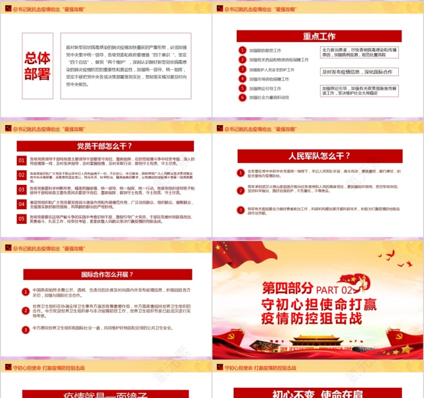 一起守望相助共待春暖花开疫情防控阻击战PPT第4张