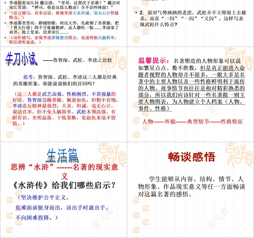 名著推荐与阅读古典小说《水浒传》PPT第6张