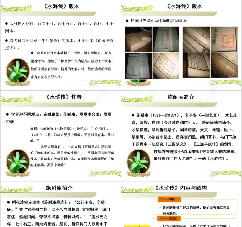 古典文学《水浒传》名著阅读PPT第3张