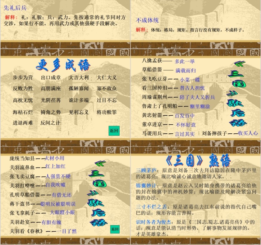 四大名著之一《三国演义》古典文学PPT第4张