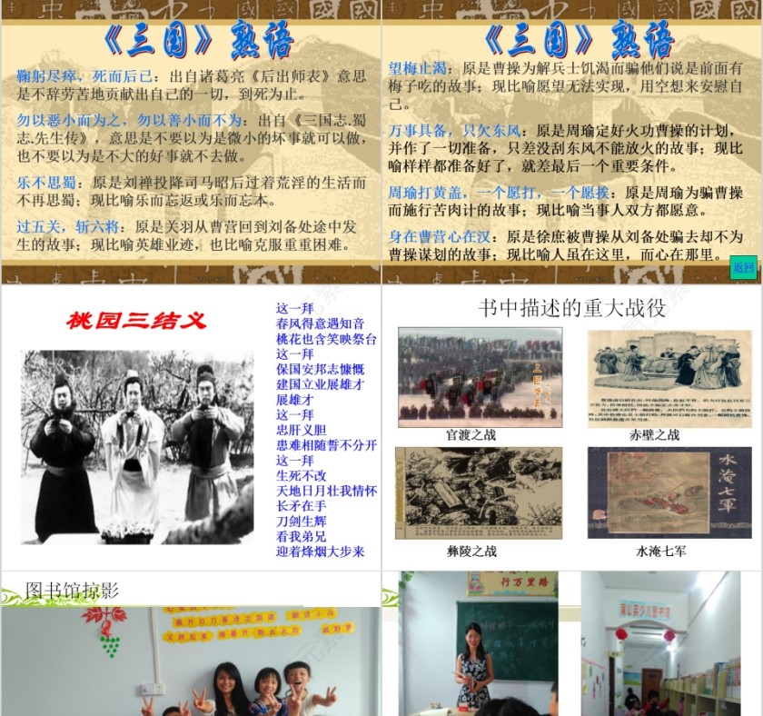 四大名著之一《三国演义》古典文学PPT第5张