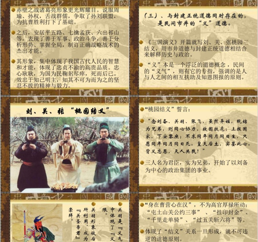 三国演义三国主题学习PPT模板第7张