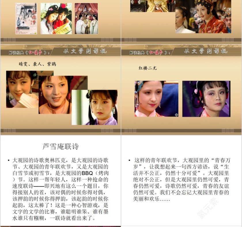 解读经典《红楼梦》从文学到影视PPT模板第8张