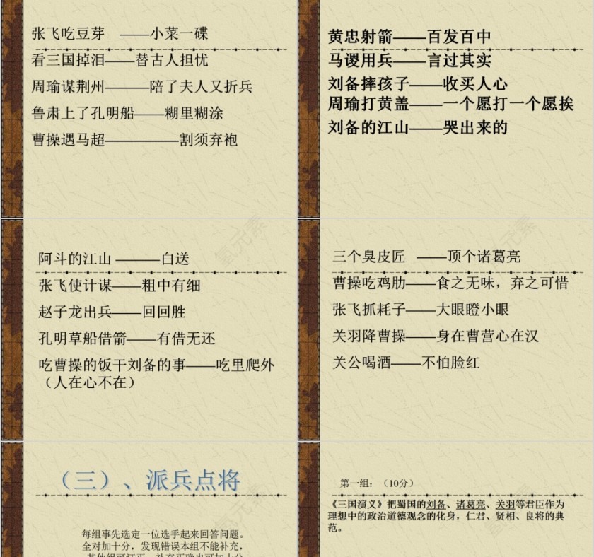 三国演义古典文学PPT第13张