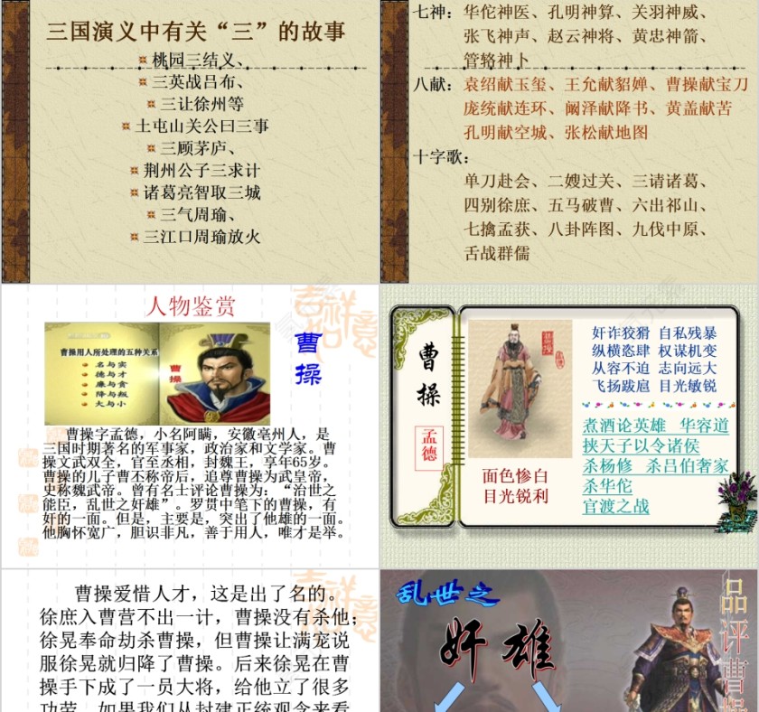 三国演义古典文学PPT第3张