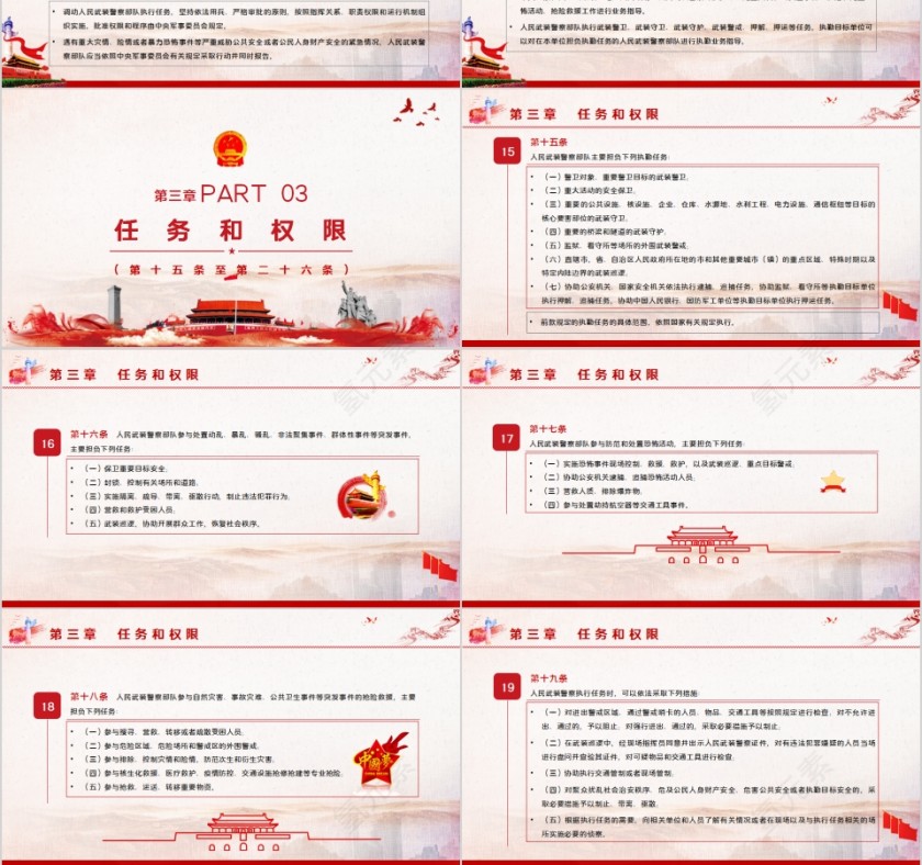 中华人民共和国人民武装警察法解读PPT第3张