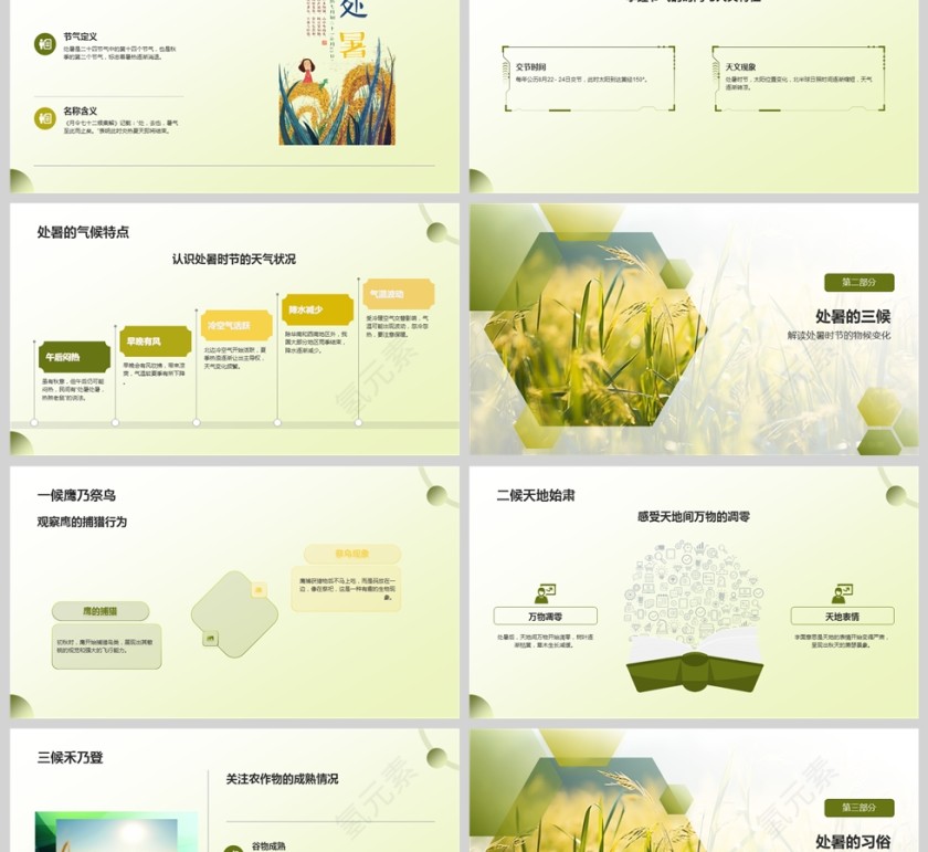 二十四节气之处暑节气介绍PPT课件第2张