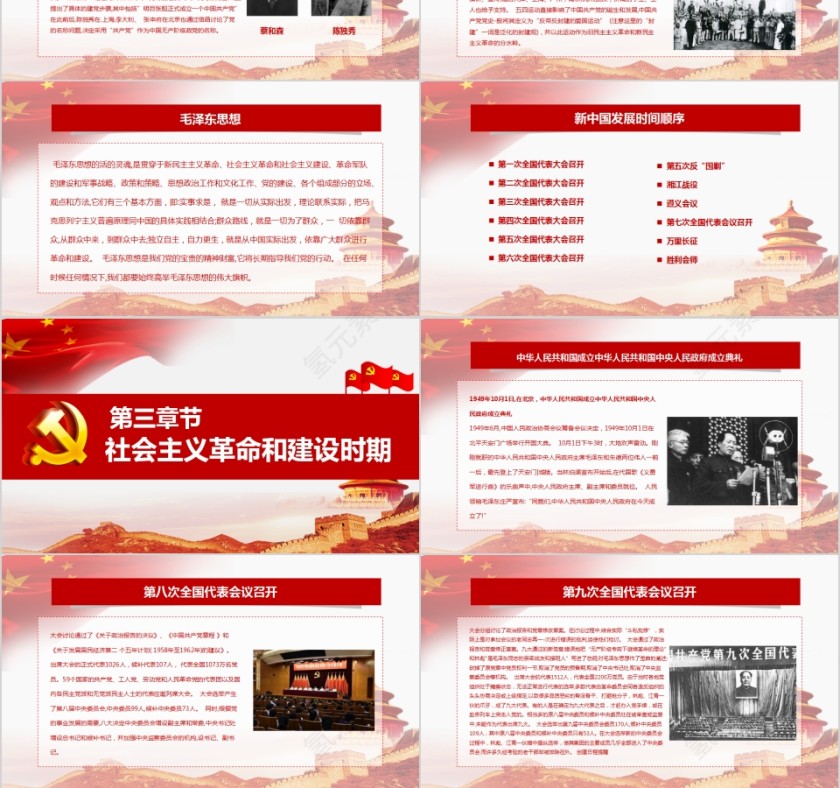 热烈庆祝中国共产党建党99周年光辉的历史PPT第3张