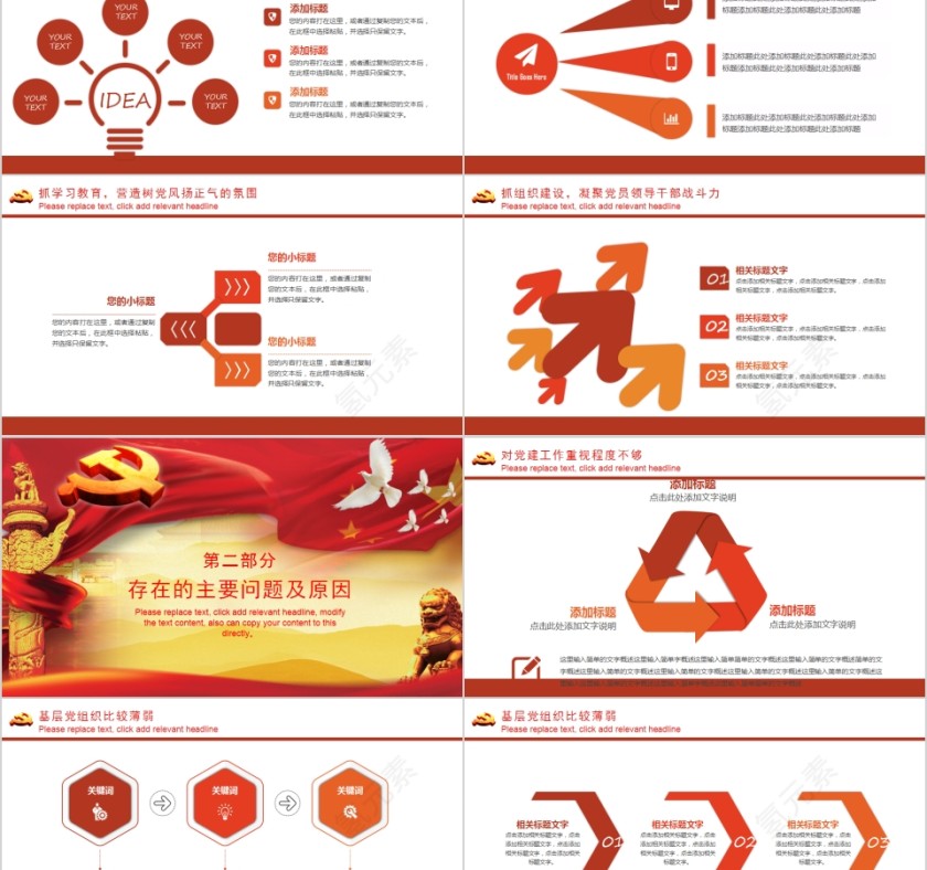 基层党建党委党支部工作汇报PPT第2张
