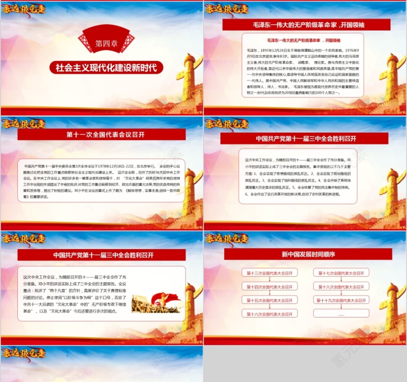 热烈庆祝中国共产党建党99周年铭记光辉的历史PPT第4张