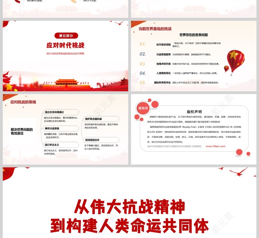 《从伟大抗战精神到构建人类命运共同体》课件PPT第4张