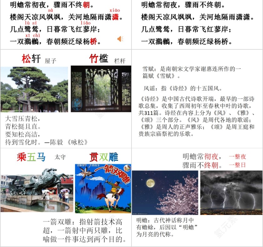 国学经典声律启蒙二潇教育课件PPT第2张
