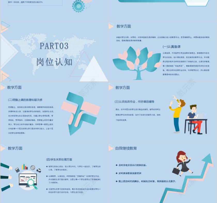 入职介绍新教师自我介绍PPT模板第3张