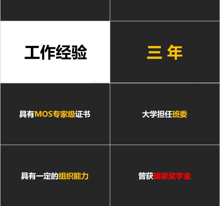 快闪动画个人介绍PPT模板第3张