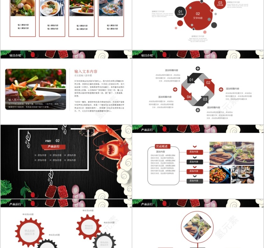 餐饮外卖企业宣传通用PPT模板第2张