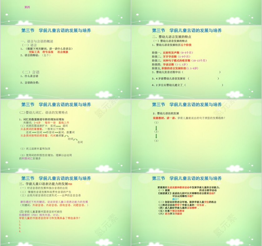 学前儿童思维与语言的发展PPT第3张