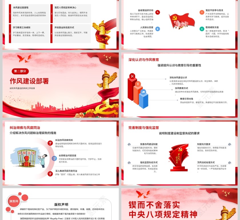 《锲而不舍落实中央八项规定精神》推进作风建设常态化长效化课件PPT第2张