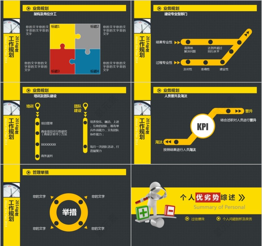 简约求职竞聘报告PPT模板第4张