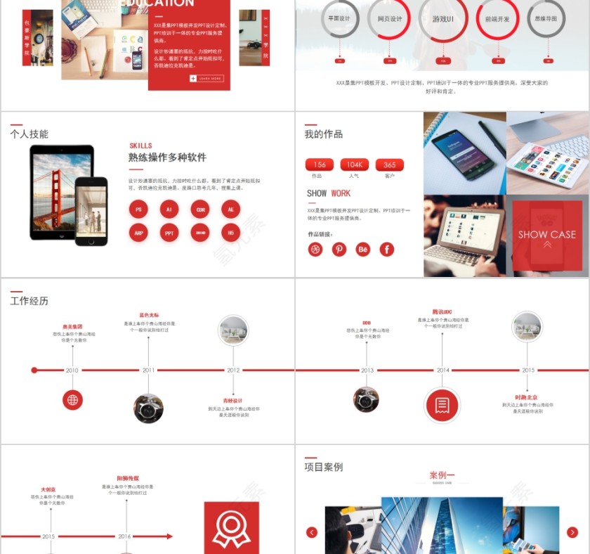 简约个人简历岗位竞聘报告PPT模板第2张
