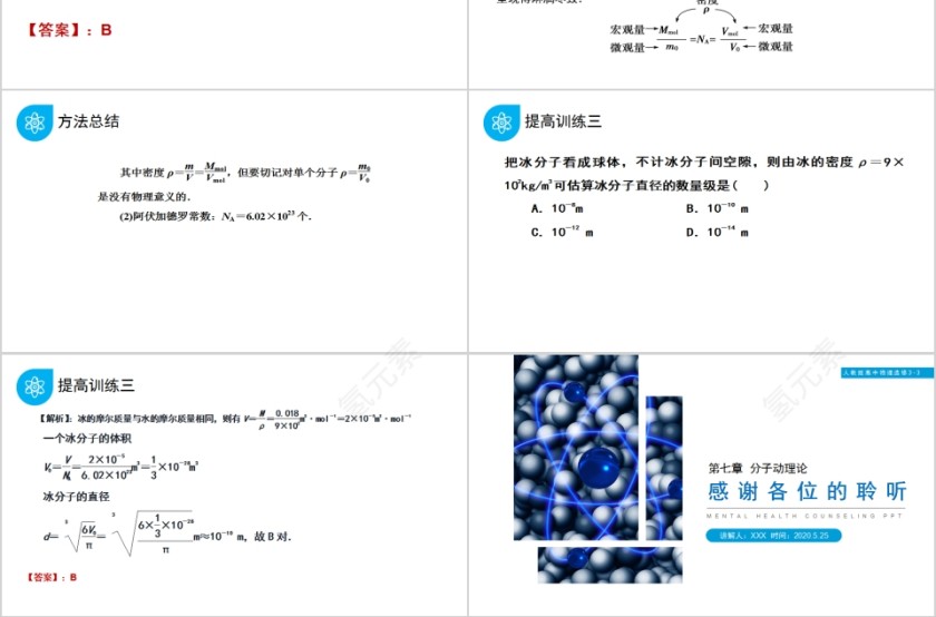 《物体是由大量分子组成的》人教版高中物理选修3-3PPT课件第3张