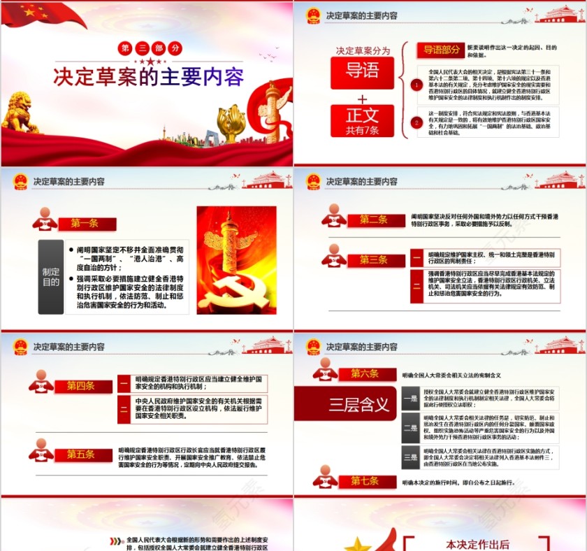 全国两会香港国安法PPT第4张