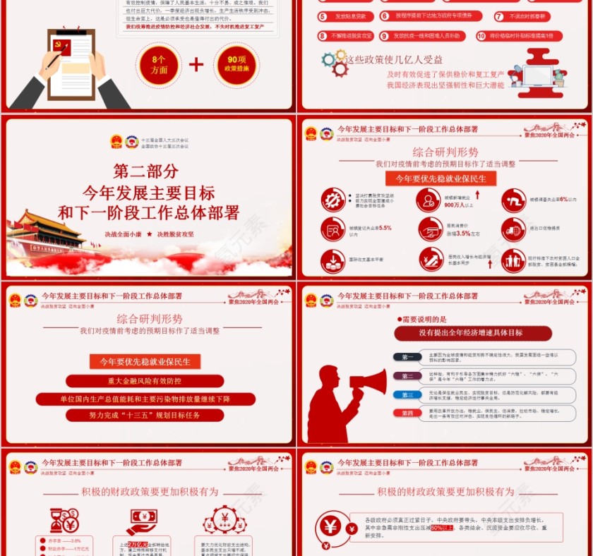 全面解读2020年全国两会政府工作报告重点内容PPT第5张