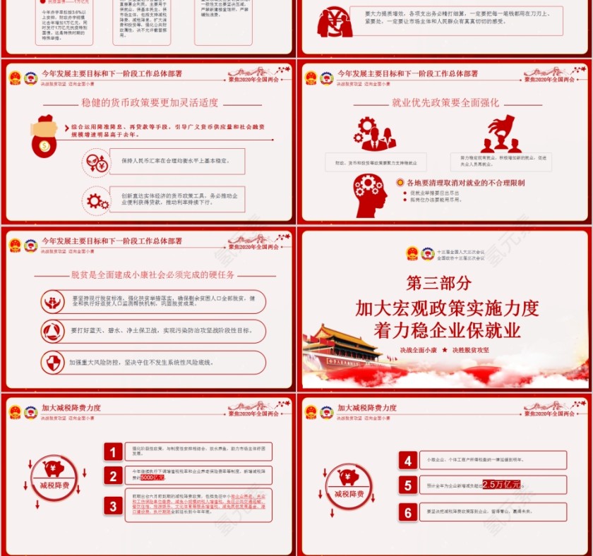 全面解读2020年全国两会政府工作报告重点内容PPT第6张