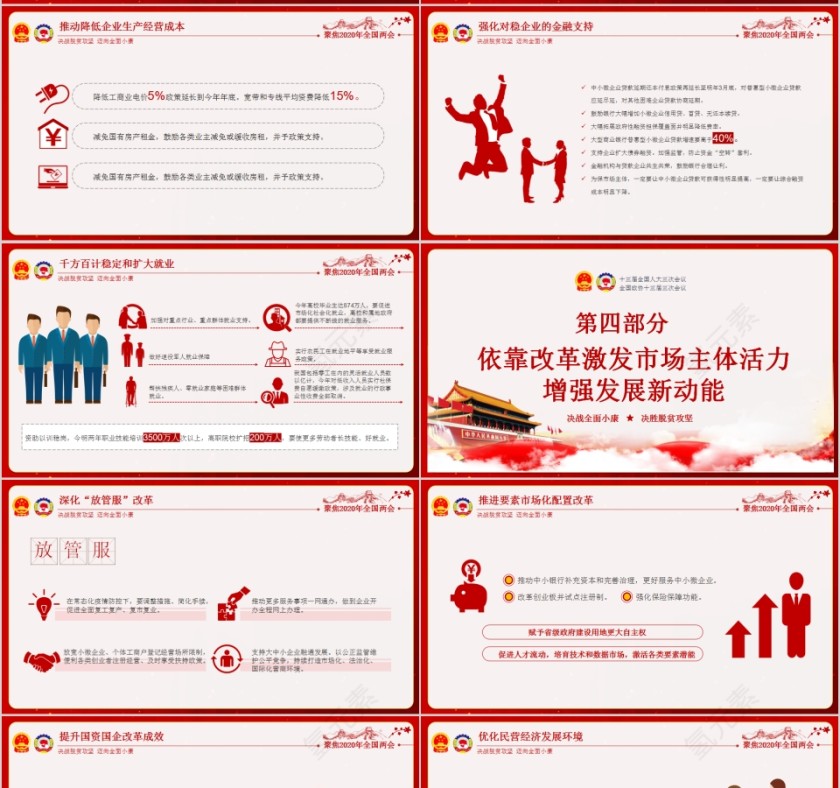 全面解读2020年全国两会政府工作报告重点内容PPT第7张