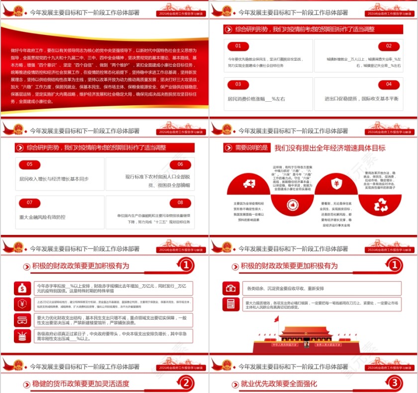 奋战决胜之年2020年两会政府工作报告学习解读PPT第4张