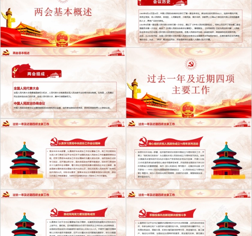 聚焦学习2020全国两会解读政协工作报告PPT第2张