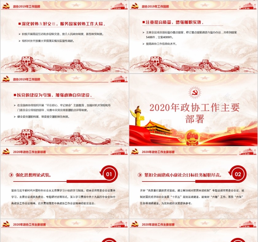 聚焦学习2020全国两会解读政协工作报告PPT第4张