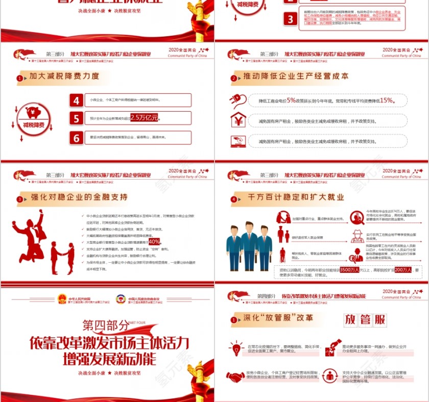 聚焦2020年全国两会政府工作报告解读PPT第6张