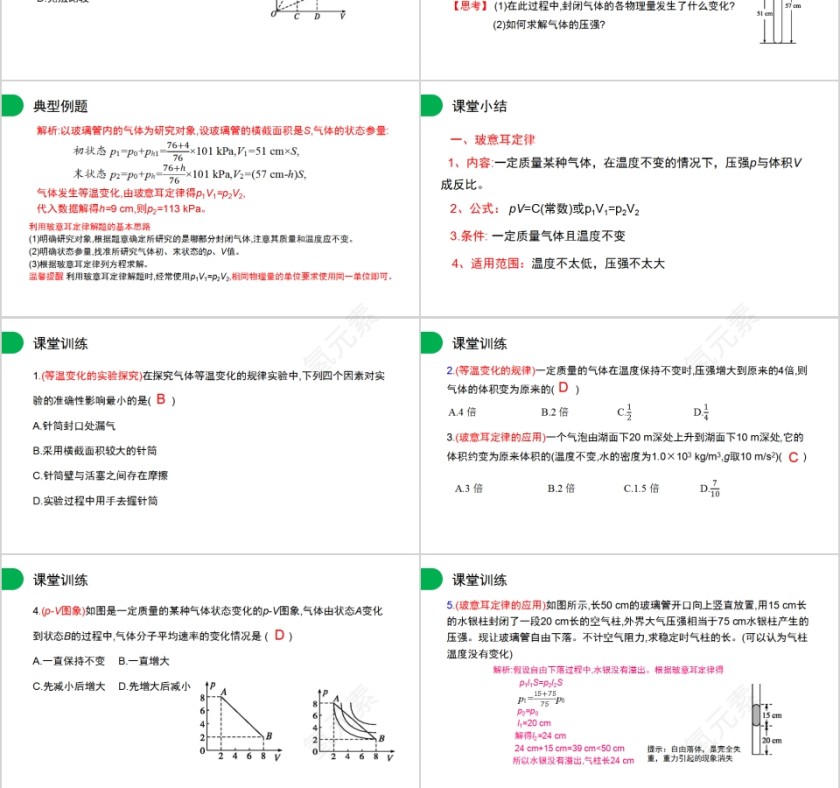 《气体的等温变化》人教版高中物理选修3-3PPT课件第3张