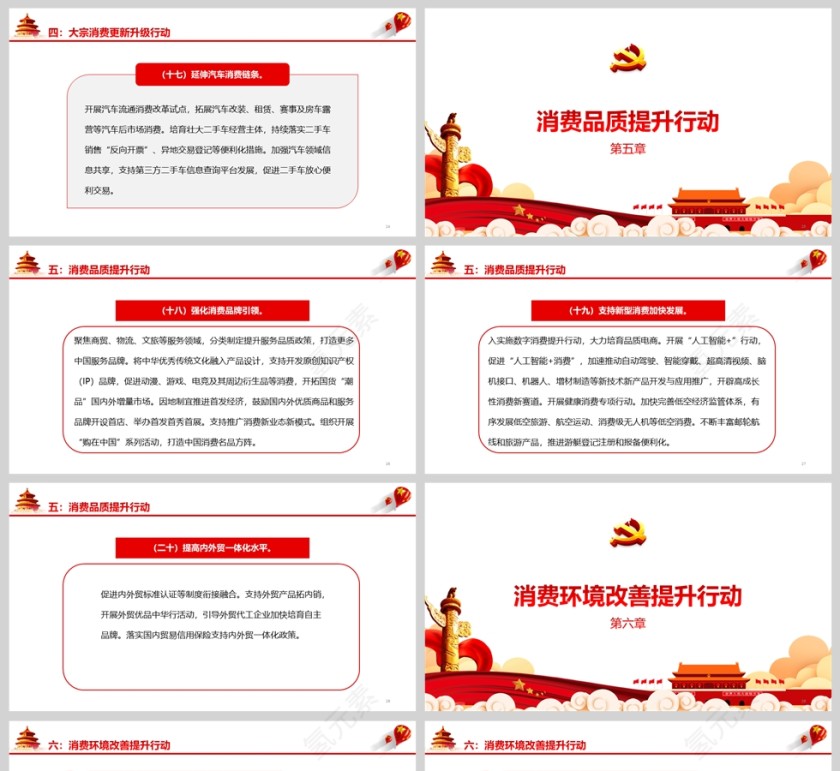 简约大气2025《提振消费专项行动方案》政策法规课件ppt第5张