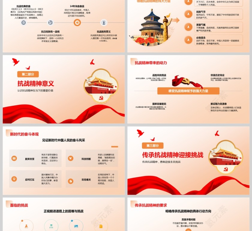 《传承和弘扬伟大抗战精神》课件PPT第2张
