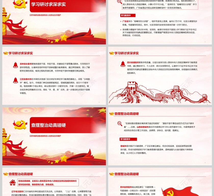 2025《以作风建设新成效赢得人民群众信任拥护》各地推动学习教育不断走深走实党课ppt第2张