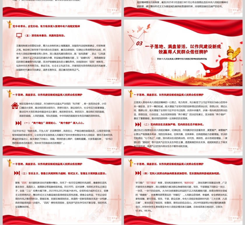 党的十八大以来深入贯彻中央八项规定精神的成效和经验党课学习课件ppt第4张