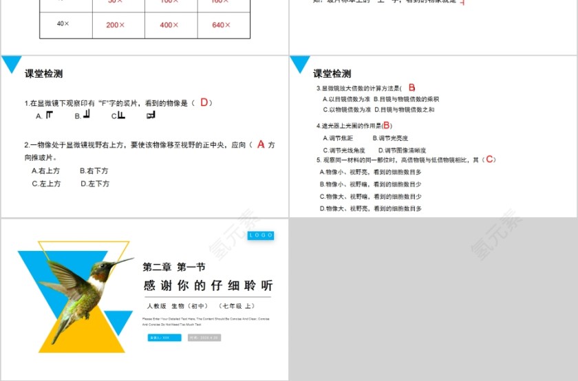 《练习使用显微镜》人教版七年级生物PPT课件第3张
