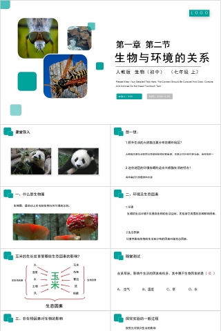 《生物与环境的关系》人教版七年级生物PPT课件