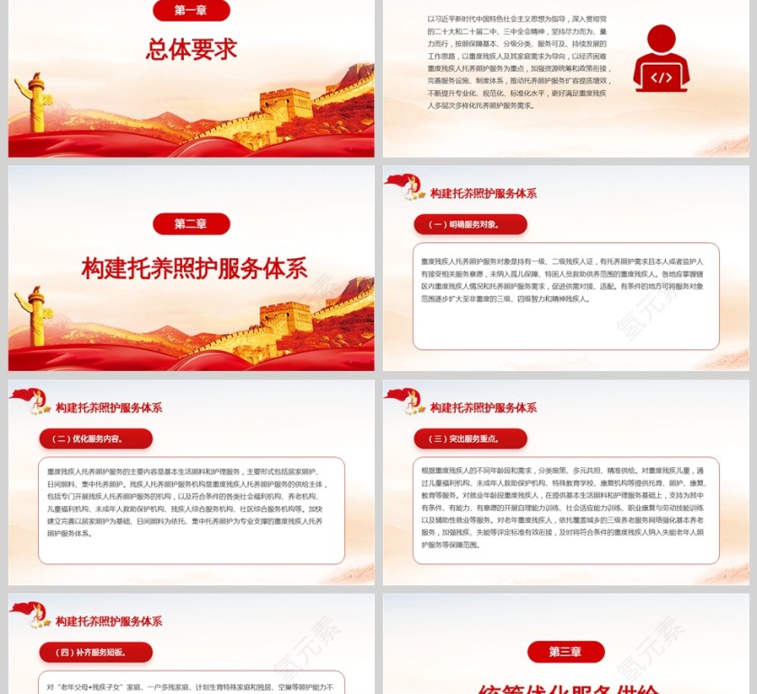 关于加强重度残疾人托养照护服务的意见PPT课件第2张