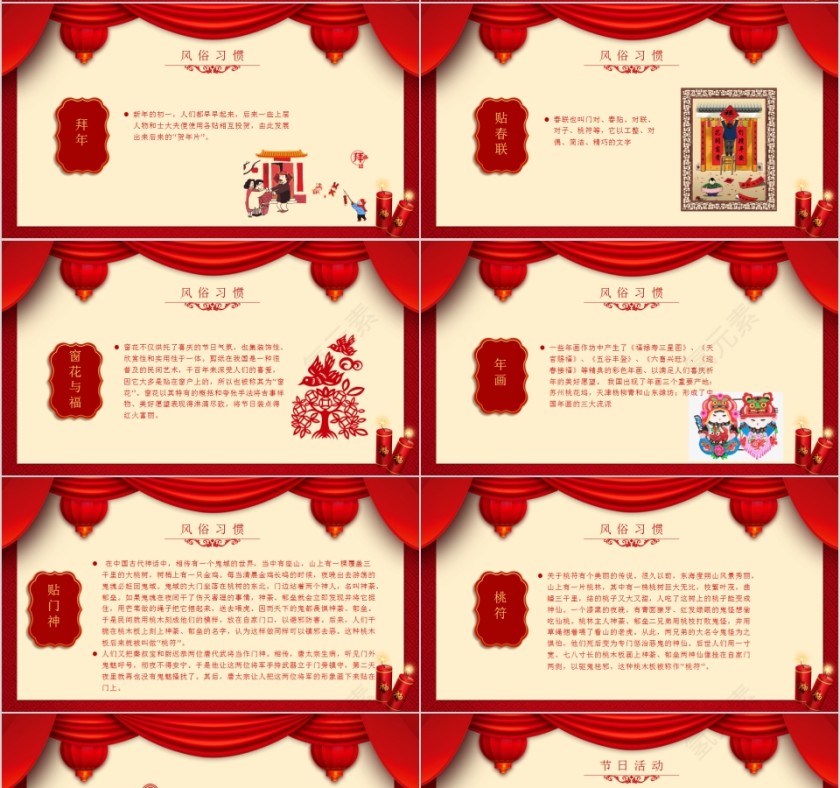 春节快乐春节习俗传统文化介绍PPT模板第4张