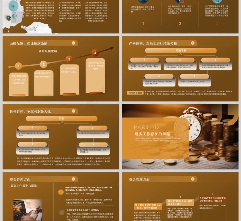 简约大气财务年终工作总结汇报PPT模版第3张
