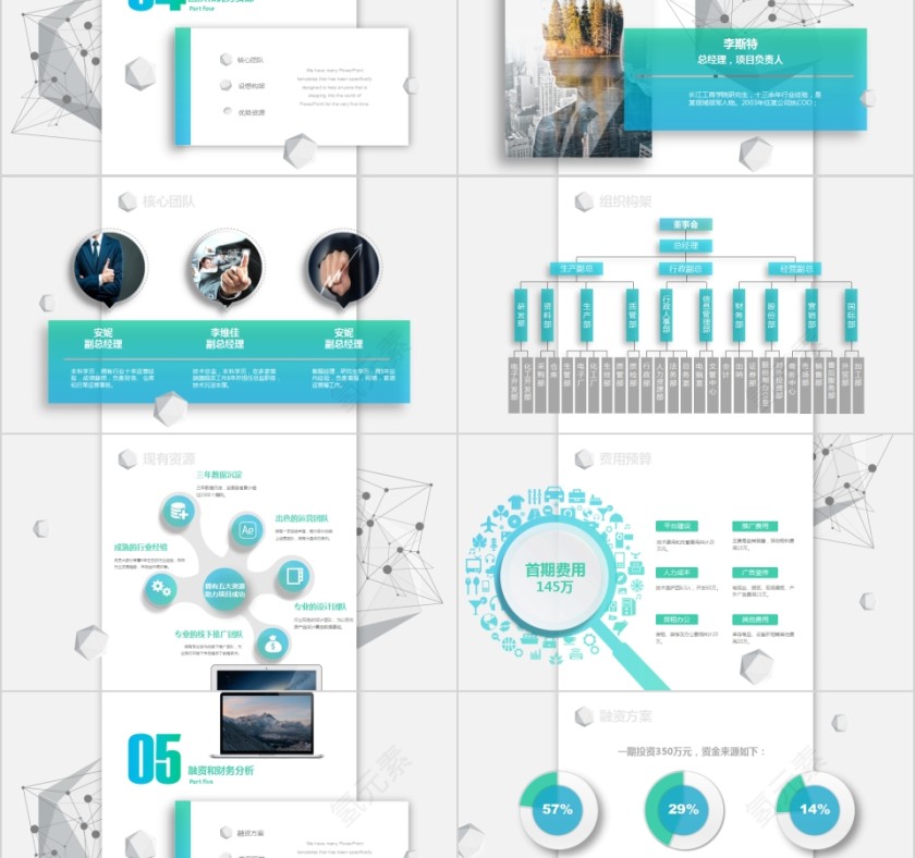 简约商务商业项目计划书PPT第5张
