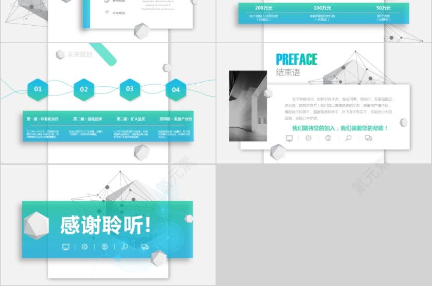 简约商务商业项目计划书PPT第6张