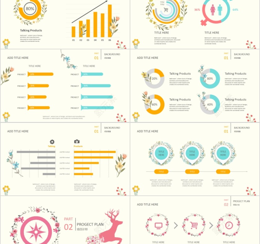 简约商务商业项目计划书PPT第2张
