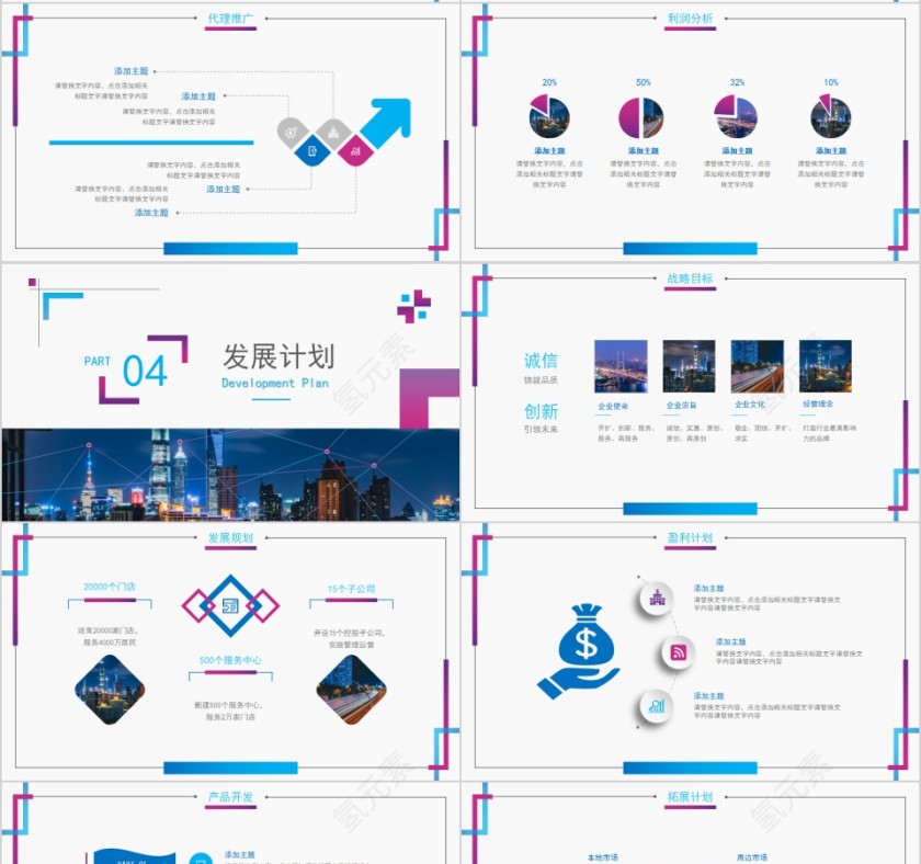 简约商务商业计划书PPT第4张