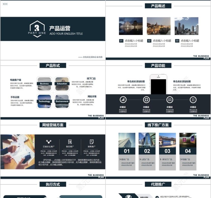 商务大气企业创业计划书PPT第4张